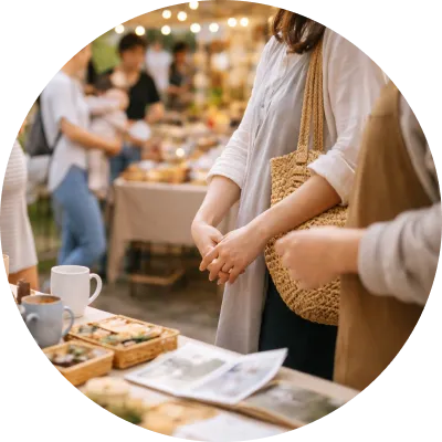 マルシェには出会いがいっぱい!